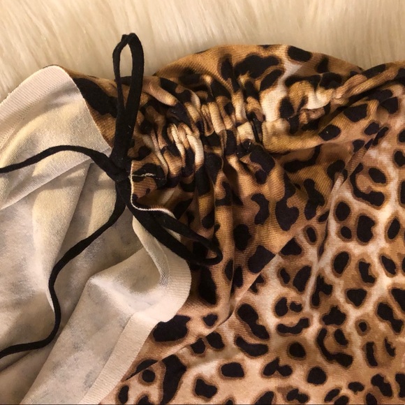 🔥Sexy🔥Strapless GUESS Jeans Leopard Silk Dress - Picture 7 of 8
